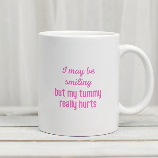 I may be smiling, but... - Mug