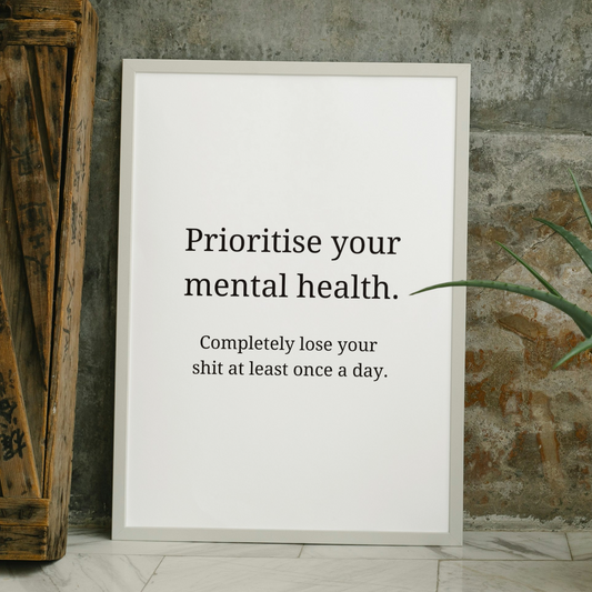 Prioritise your mental health