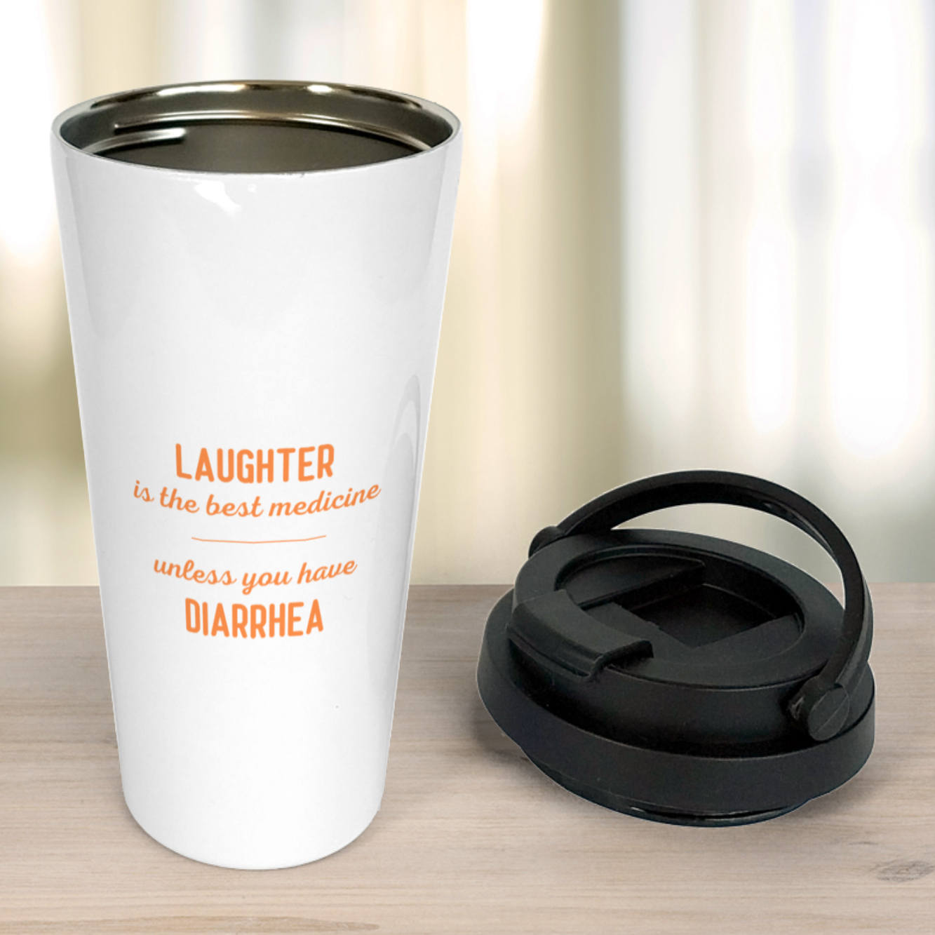 Laughter is the best medicine - Travel Mug