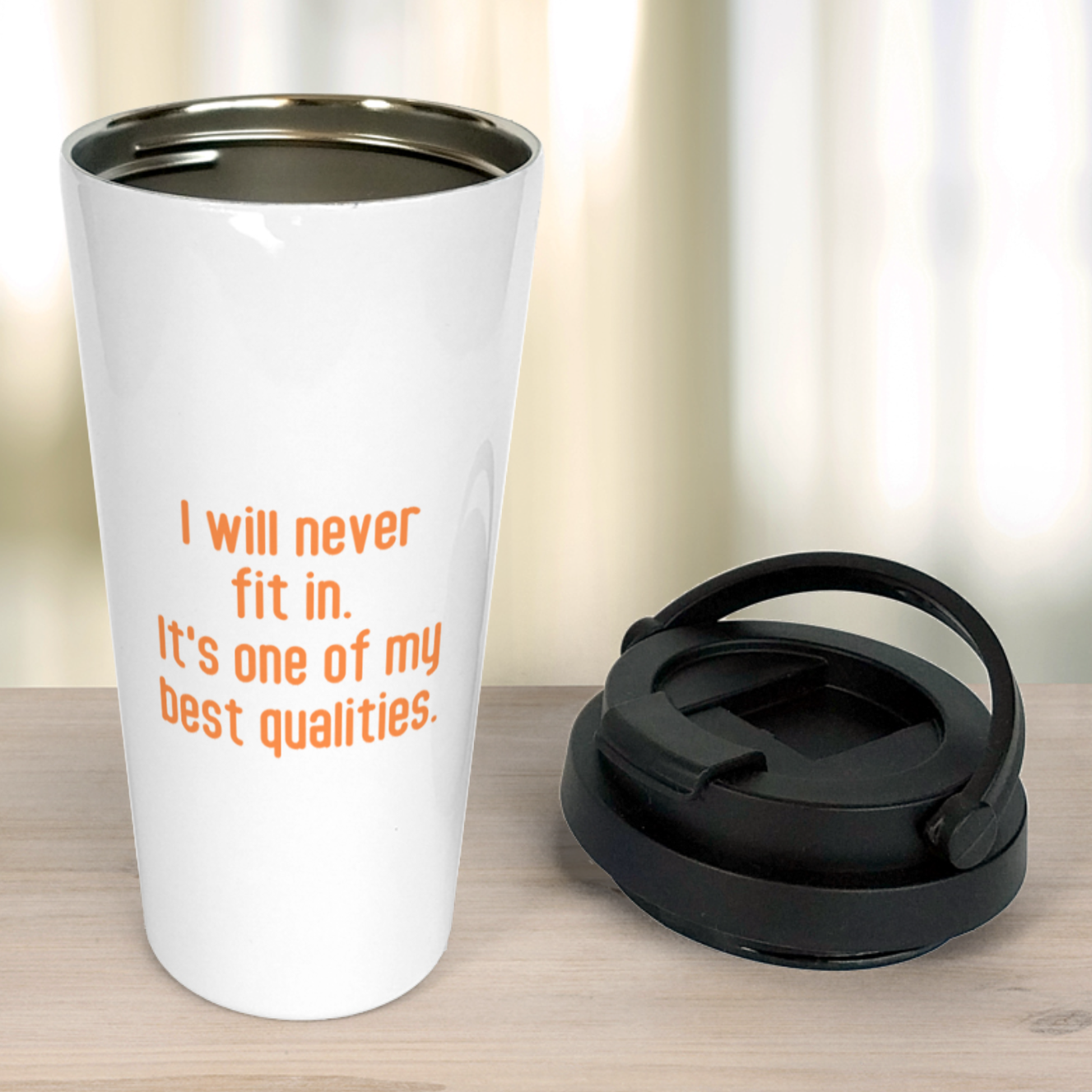 I will never fit in - Travel Mug